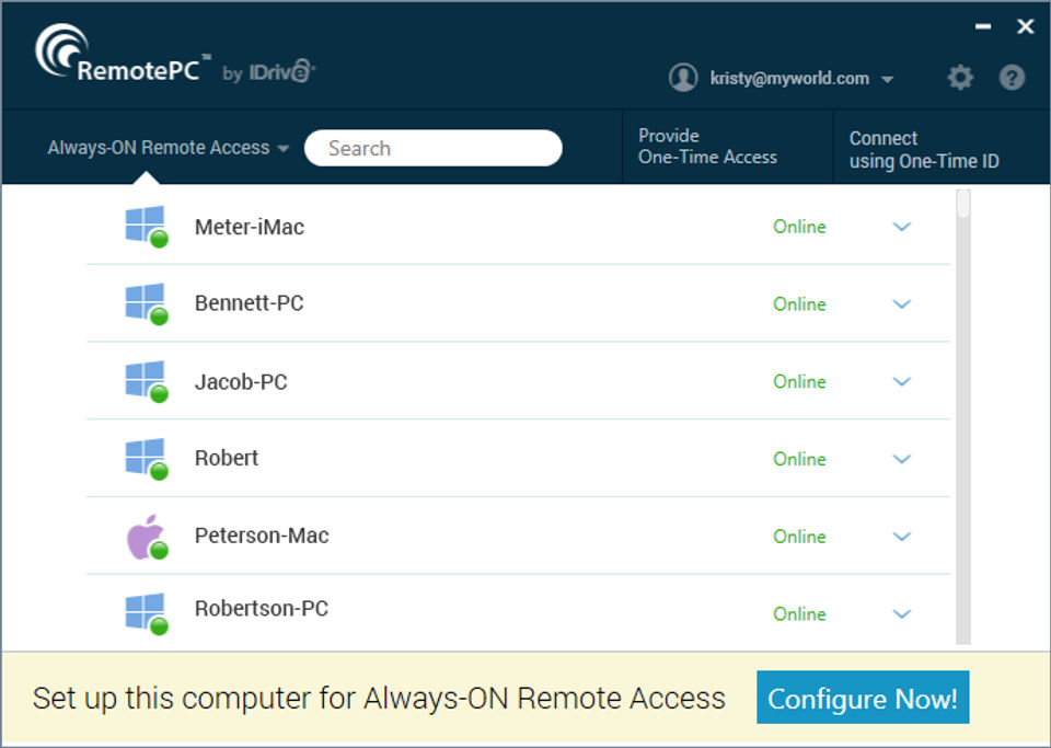 RemotePC Screenshot 1