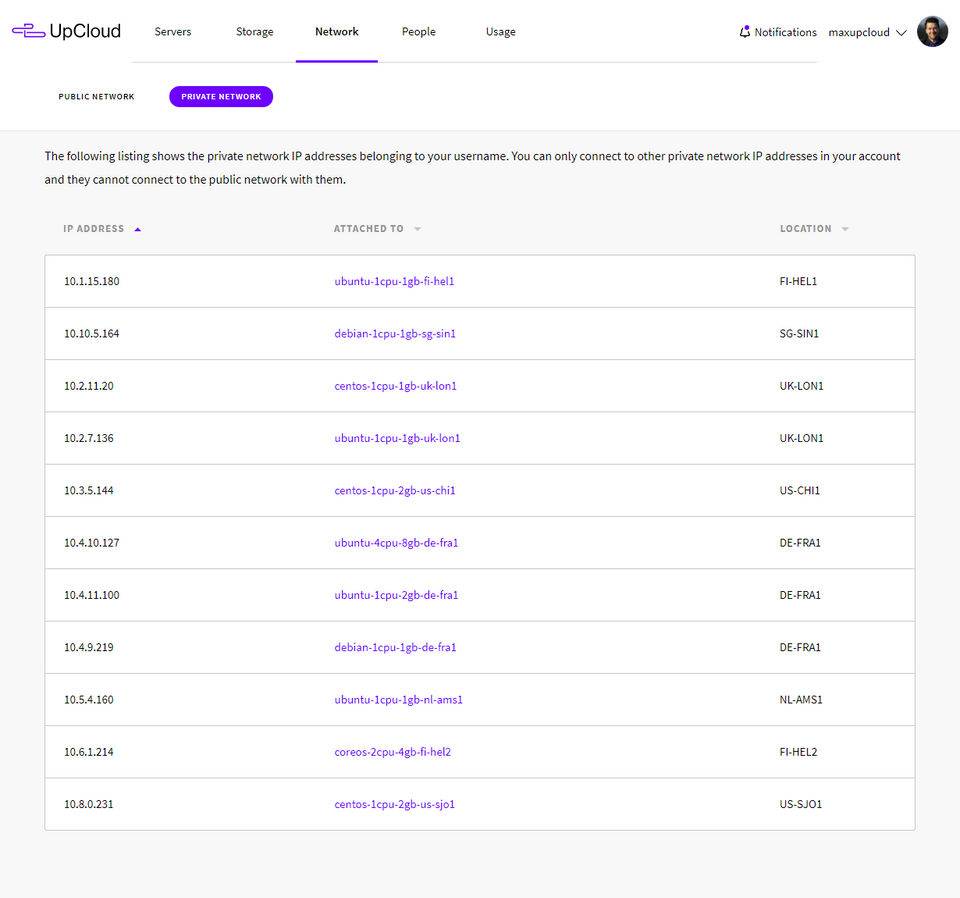 UpCloud Screenshot 3