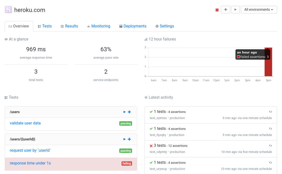 Assertible Screenshot 1