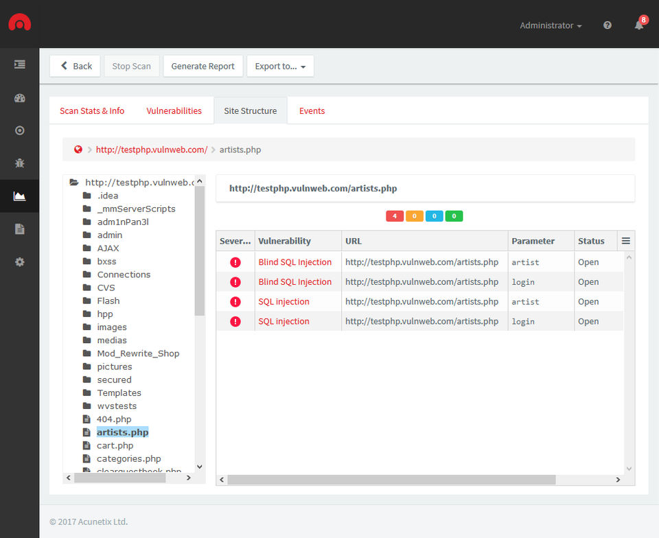 Acunetix Screenshot 4