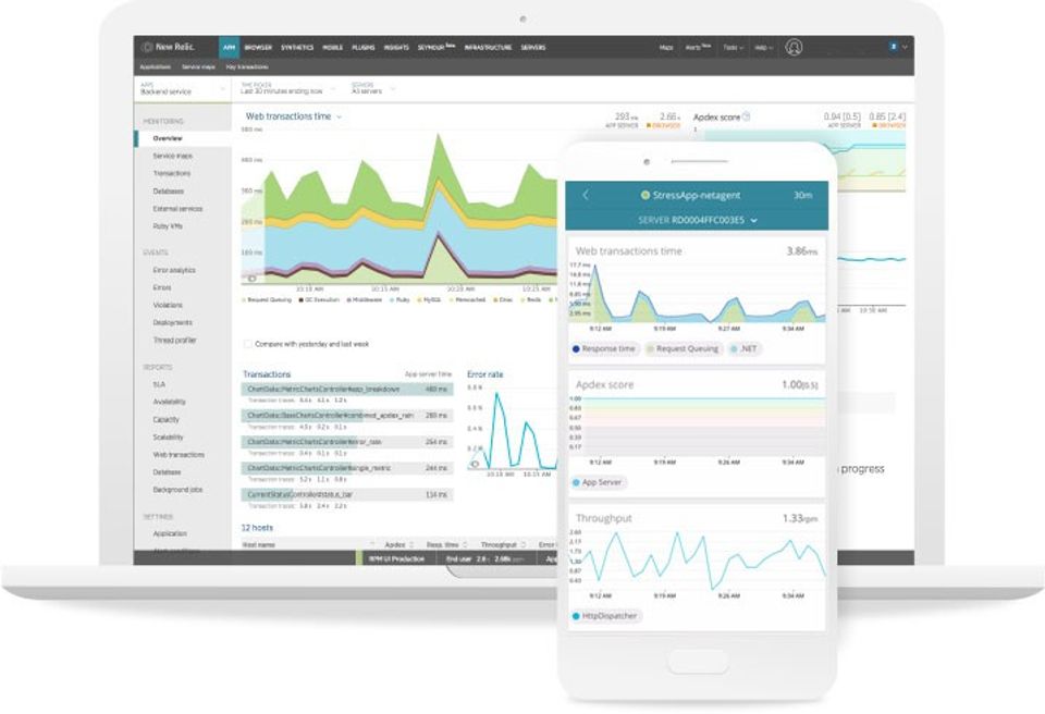 New Relic APM Screenshot 2