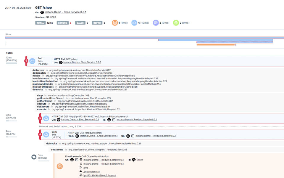 Instana Screenshot 2