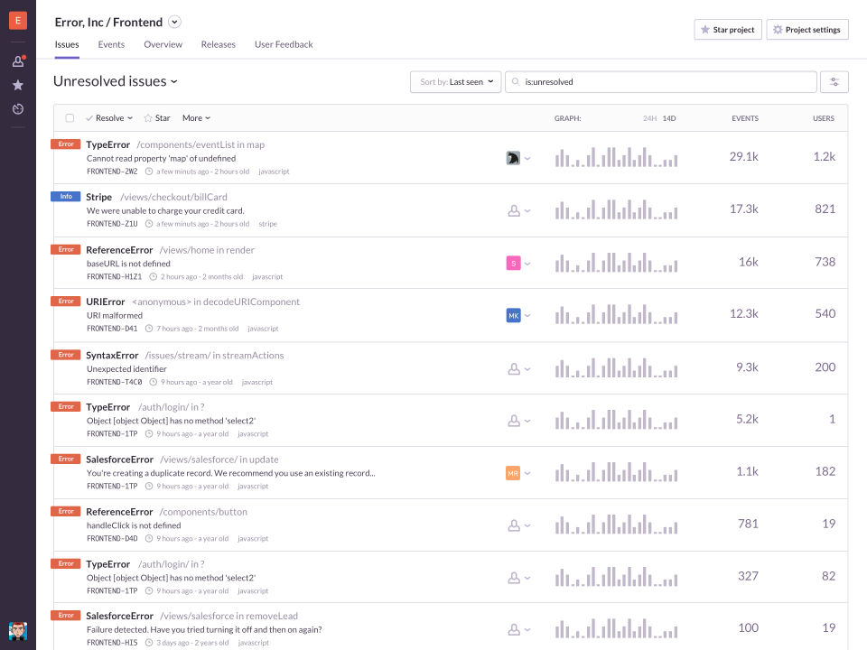 Sentry Screenshot 1