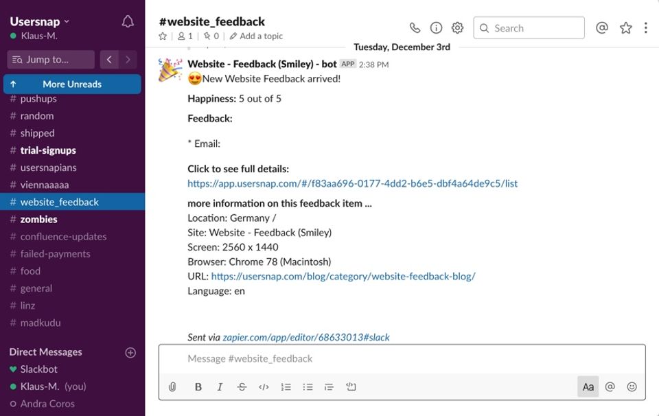 Usersnap Screenshot 6