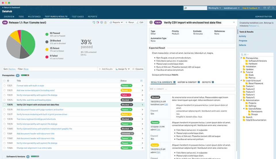 TestRail Screenshot 2