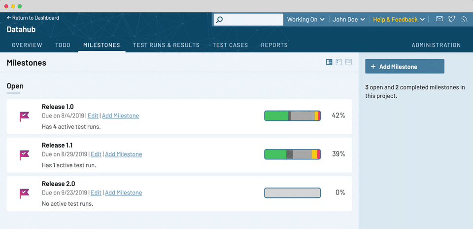 TestRail Screenshot 4