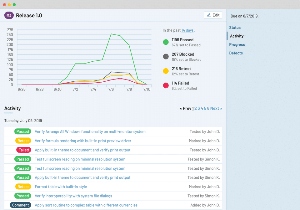 TestRail Screenshot 7