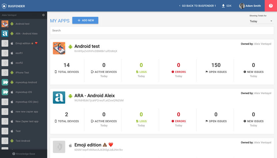Bugfender Screenshot 2