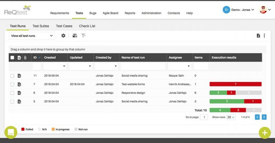 ReQtest Screenshot 1