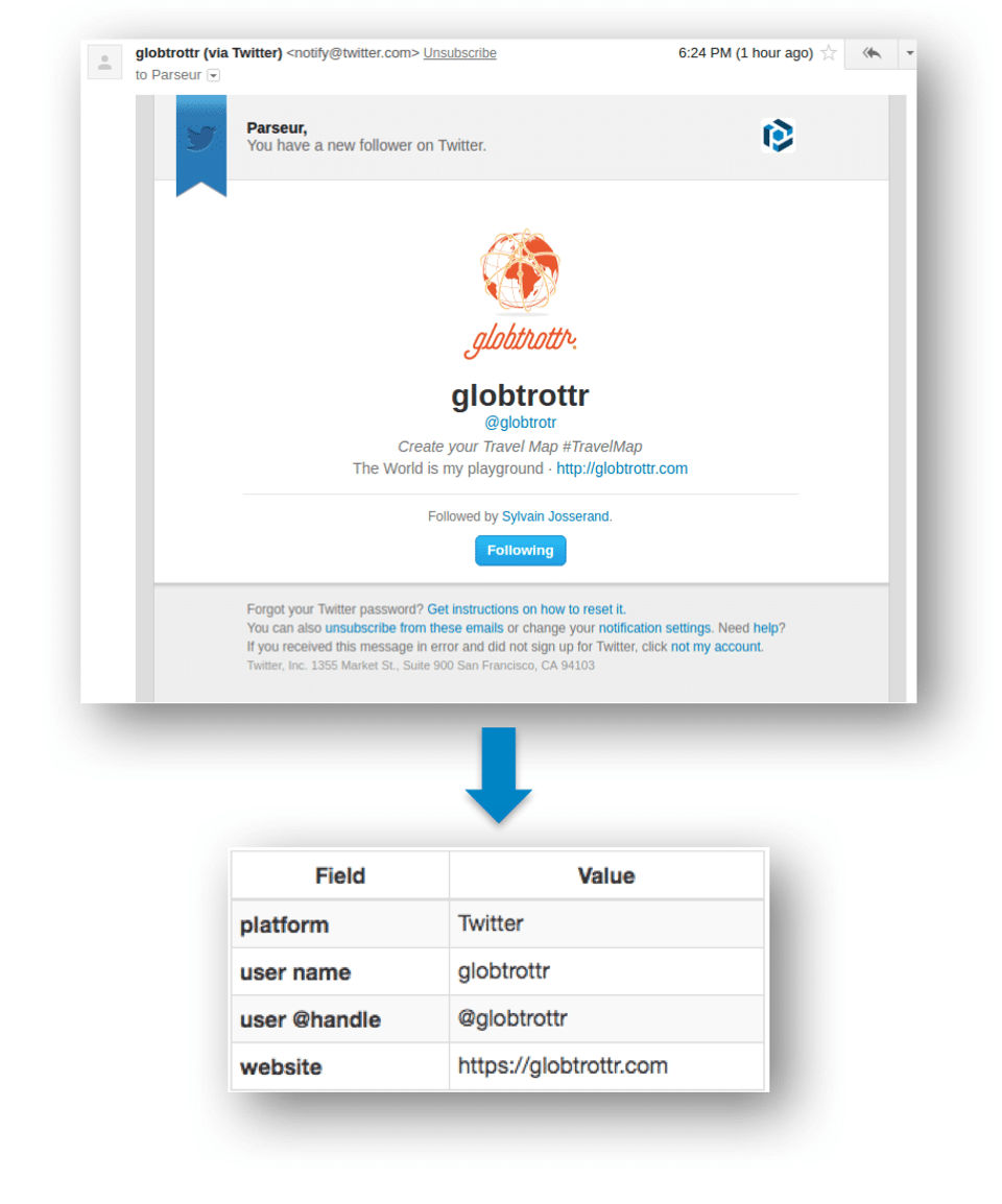 Parseur Screenshot 1