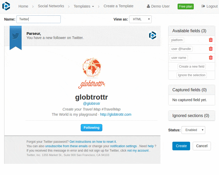 Parseur Screenshot 2