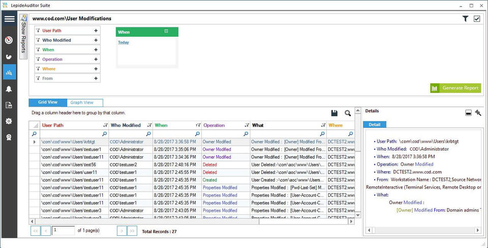 LepideAuditor Suite Screenshot 1