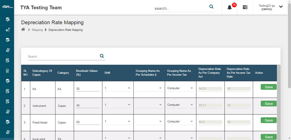 TYASuite Asset Management Software Screenshot 2