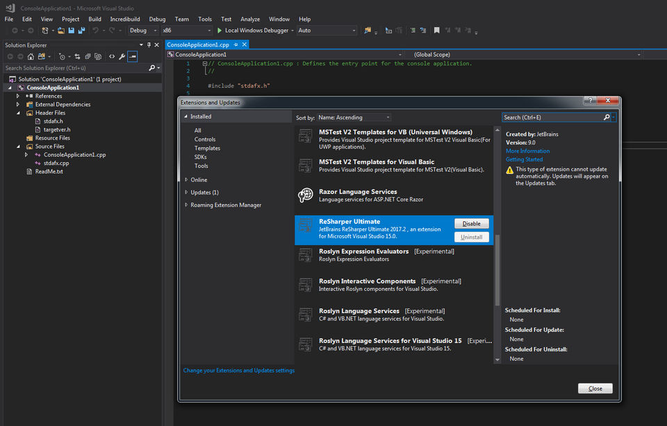 ReSharper Screenshot 1