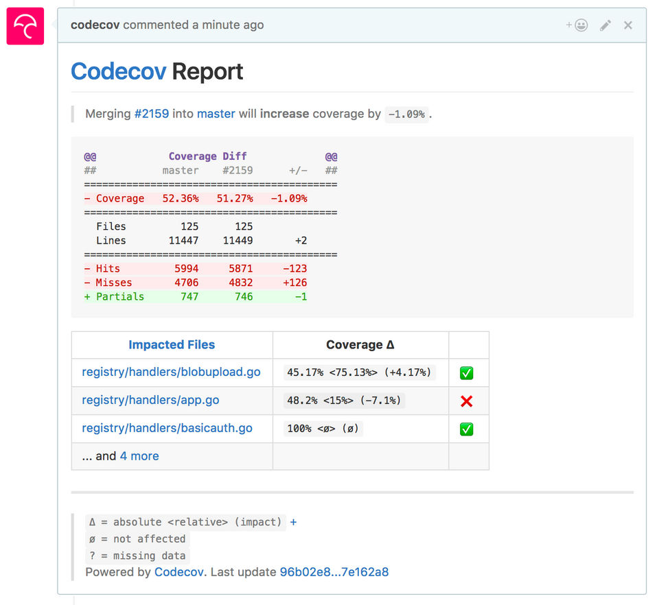 Codecov Screenshot 1