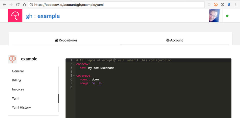 Codecov Screenshot 2