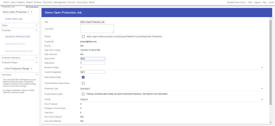 Lexbe eDiscovery Platform Screenshot 4