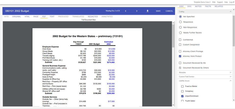 Lexbe eDiscovery Platform Screenshot 8