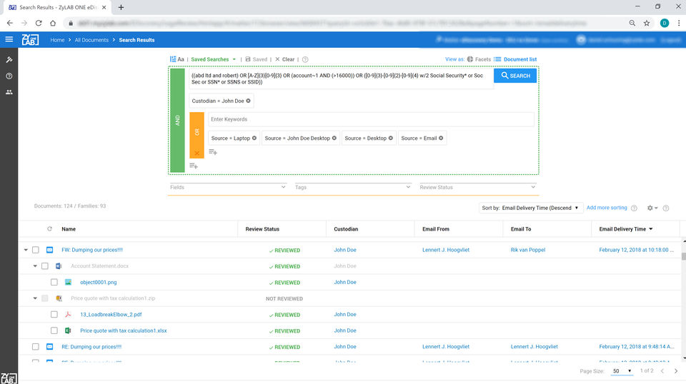 ZyLAB ONE Screenshot 3