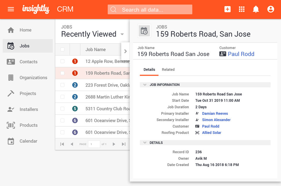 Insightly Screenshot 2
