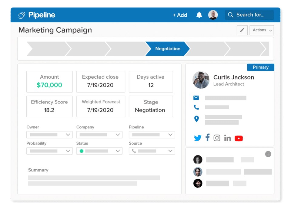 Pipeline CRM Screenshot 2