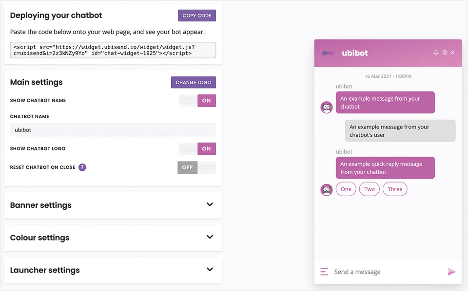 ubisend Screenshot 1