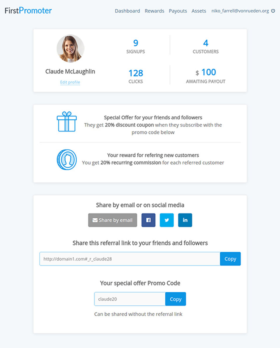 FirstPromoter Screenshot 2
