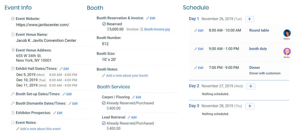 ExhibitDay Screenshot 2