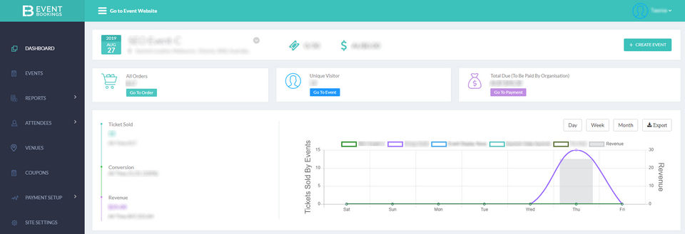 EventBookings Screenshot 1