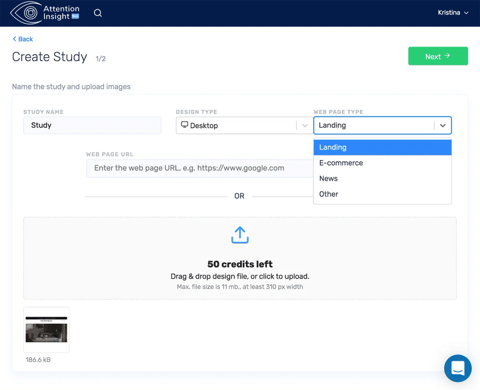 Attention Insight Screenshot 1