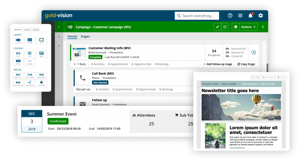 Gold-Vision CRM Screenshot 2