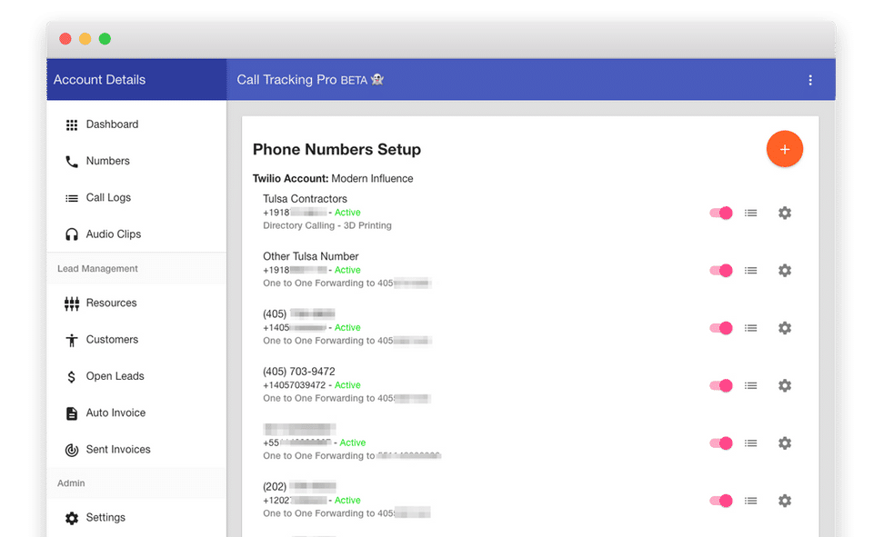 Call Tracking Pro Screenshot 2
