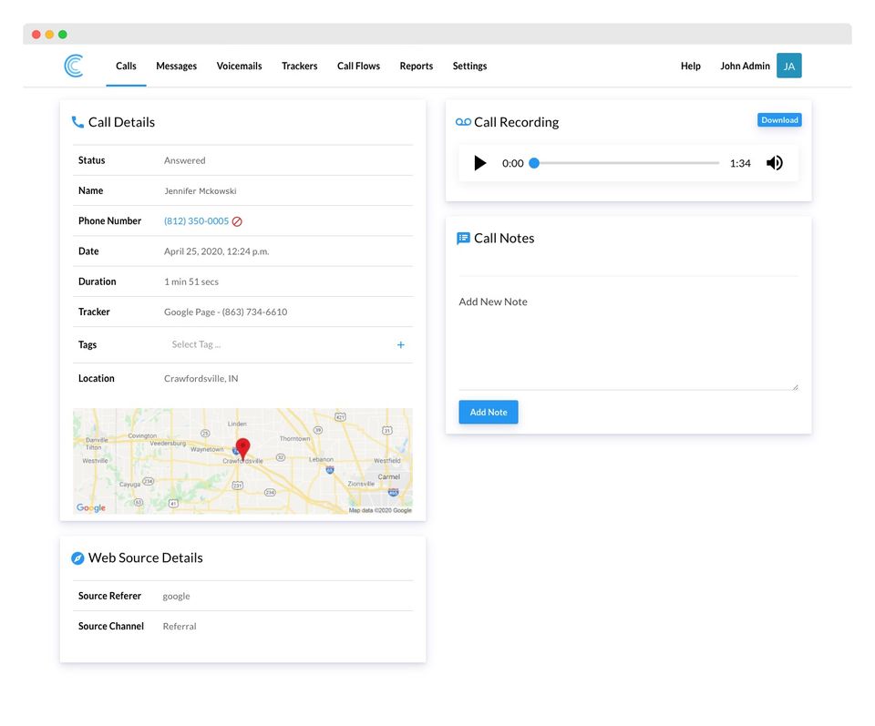 Call Tracker Screenshot 2