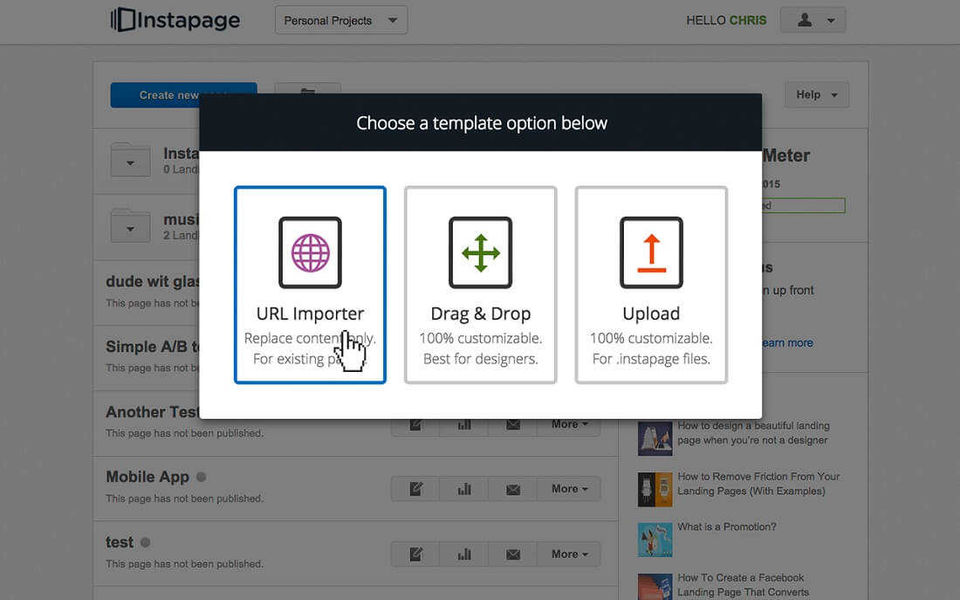 Instapage Screenshot 9