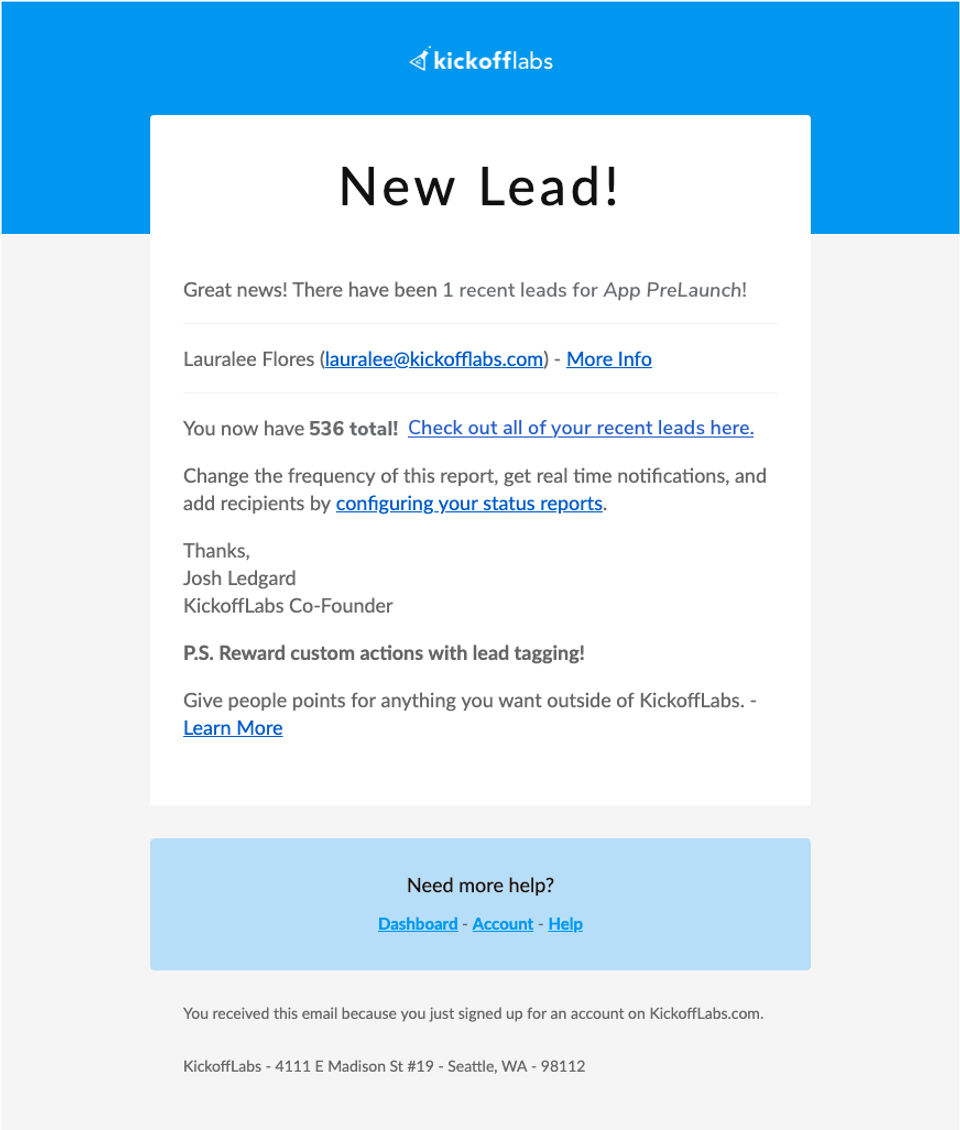 Kickofflabs Screenshot 4