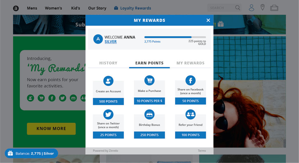 Zinrelo Loyalty Rewards Platform Screenshot 1