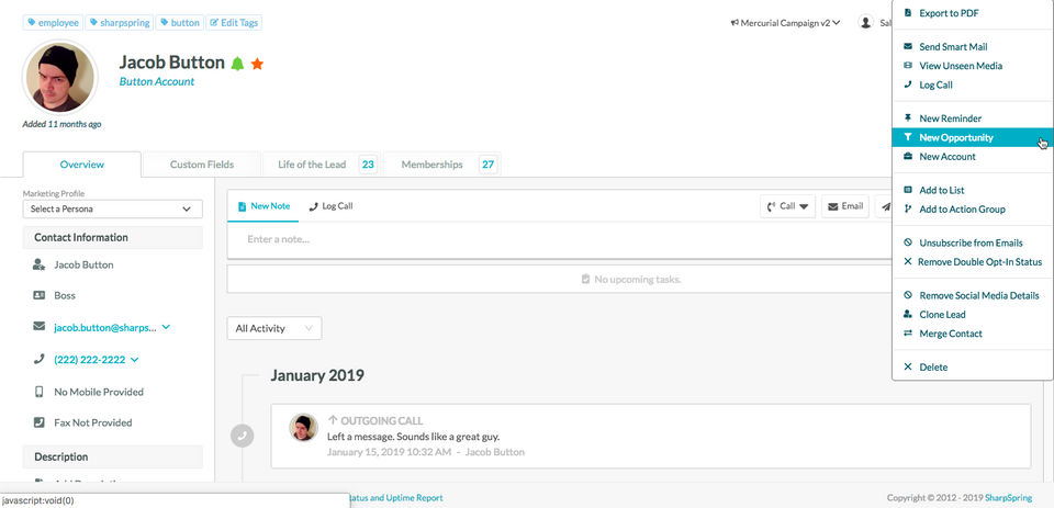 SharpSpring Screenshot 1