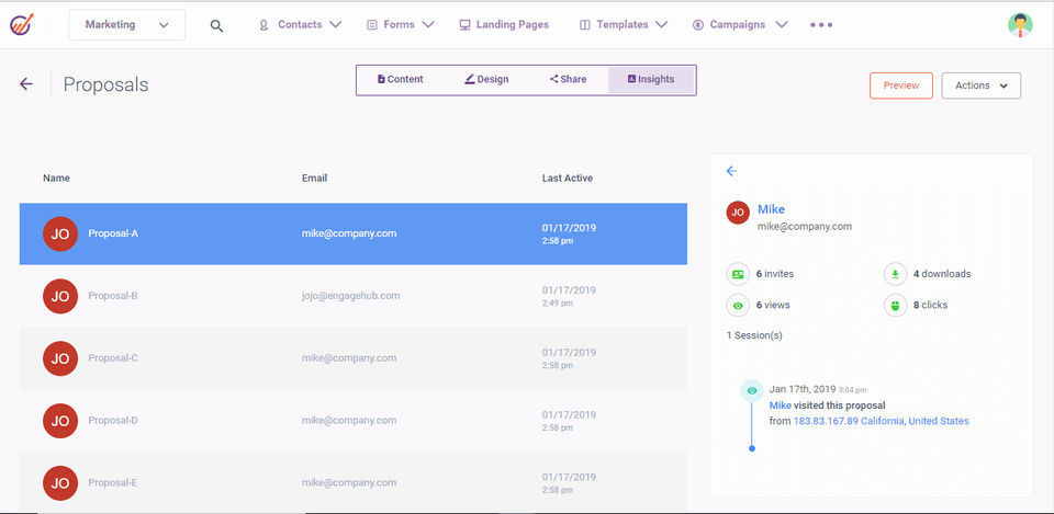 EngageBay Screenshot 2