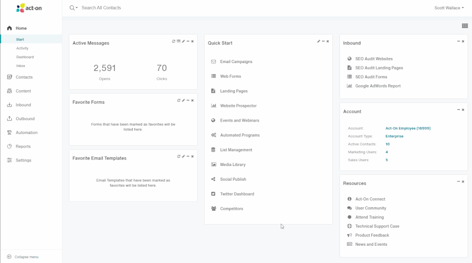 Act-On Screenshot 2