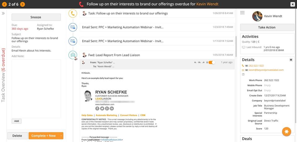 Lead Liaison Screenshot 1