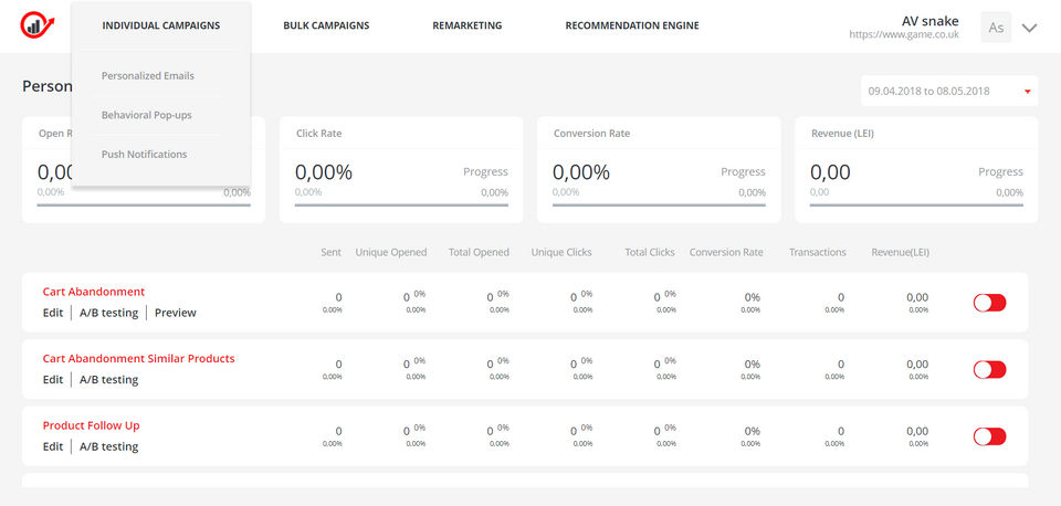 Retargeting.biz Screenshot 3