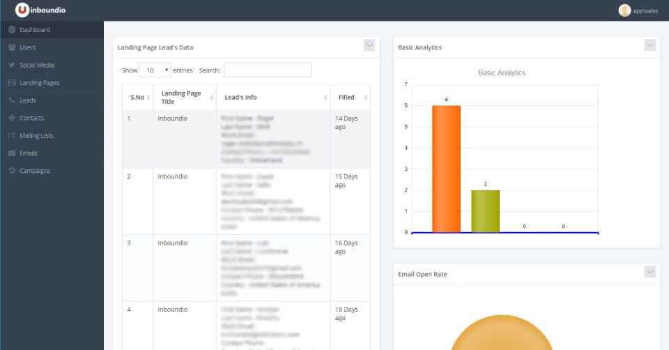 Inboundio Screenshot 1