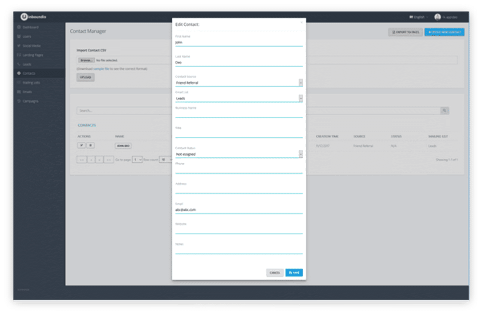 Inboundio Screenshot 5