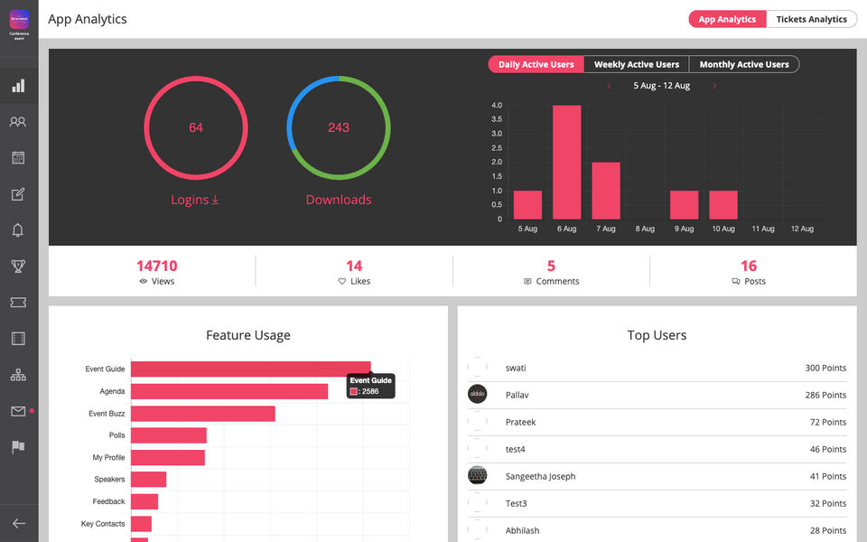 AIDAIO event apps Screenshot 1