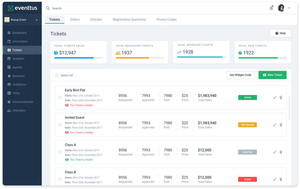 Eventtus Screenshot 1