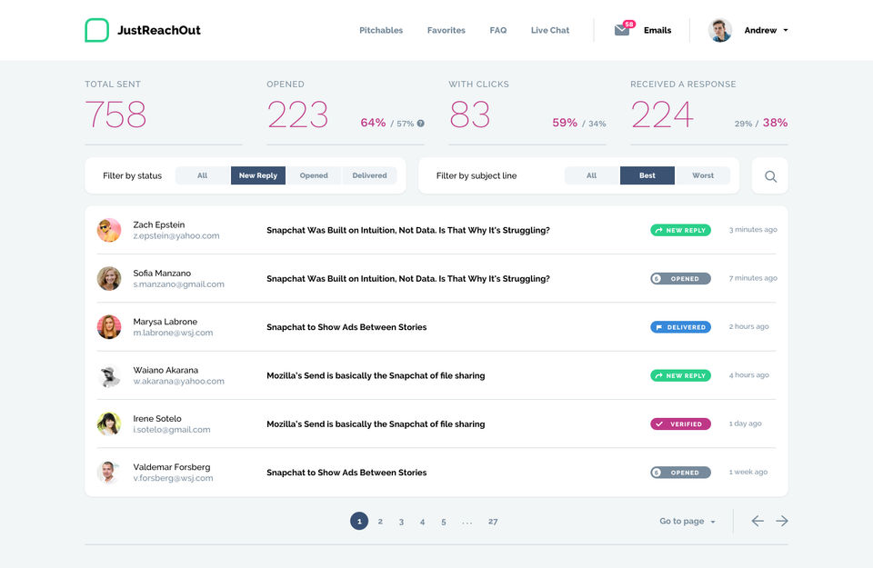 JustReachOut Screenshot 1
