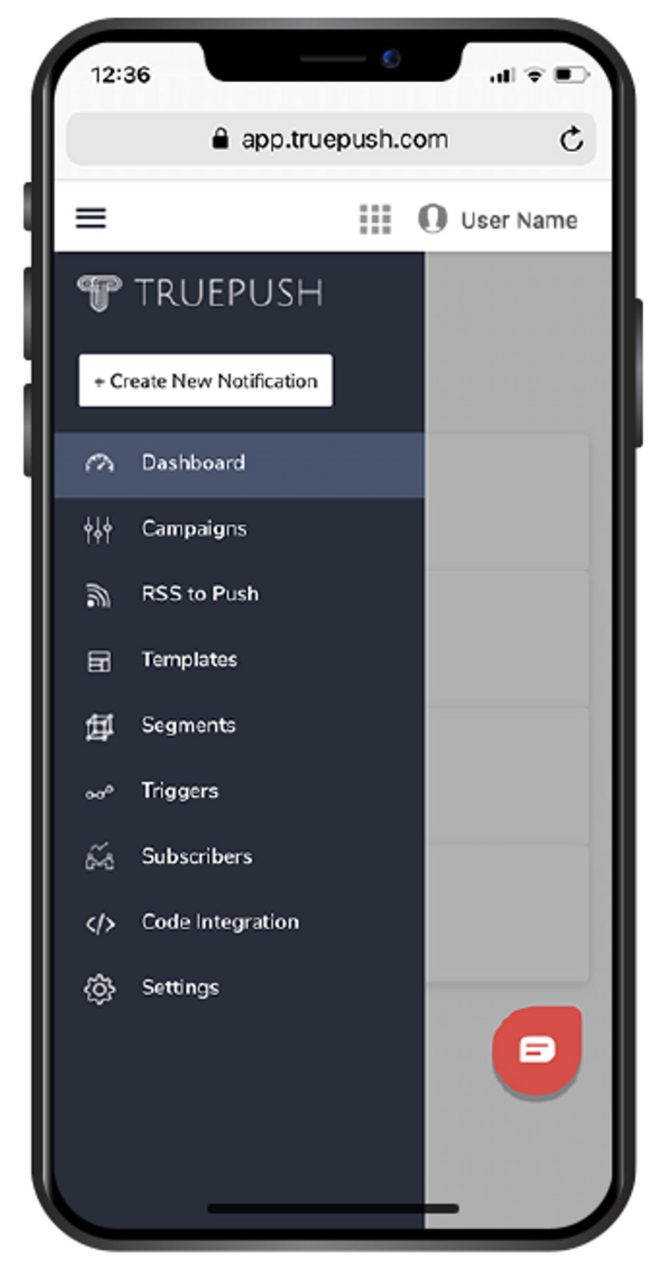 Truepush Screenshot 1