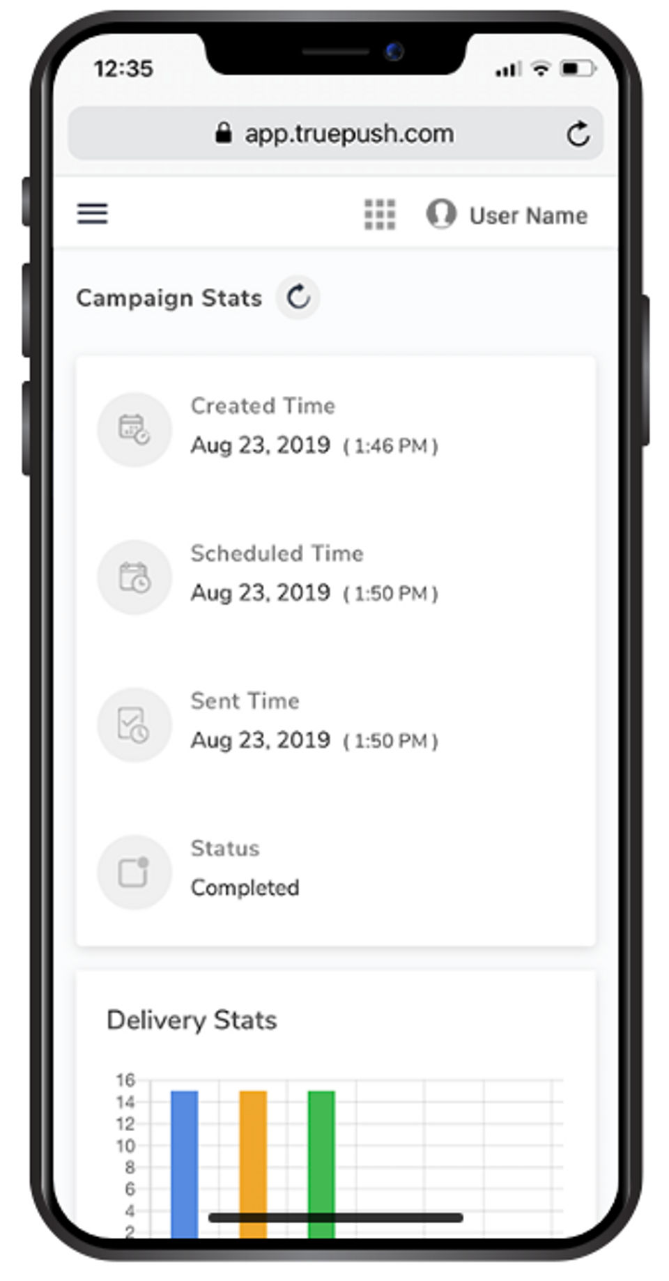 Truepush Screenshot 2