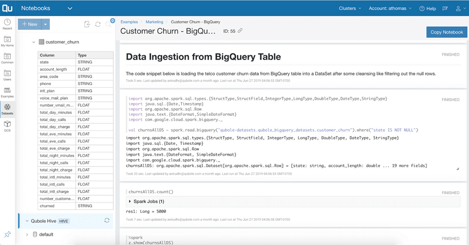 Qubole Screenshot 1