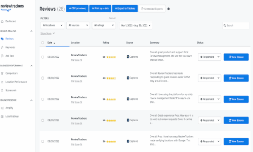 ReviewTrackers Screenshot 3
